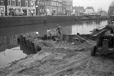 851277 Afbeelding van de werkzaamheden ten behoeve van de demping van de Stadsbuitengracht te Utrecht, ter hoogte van ...